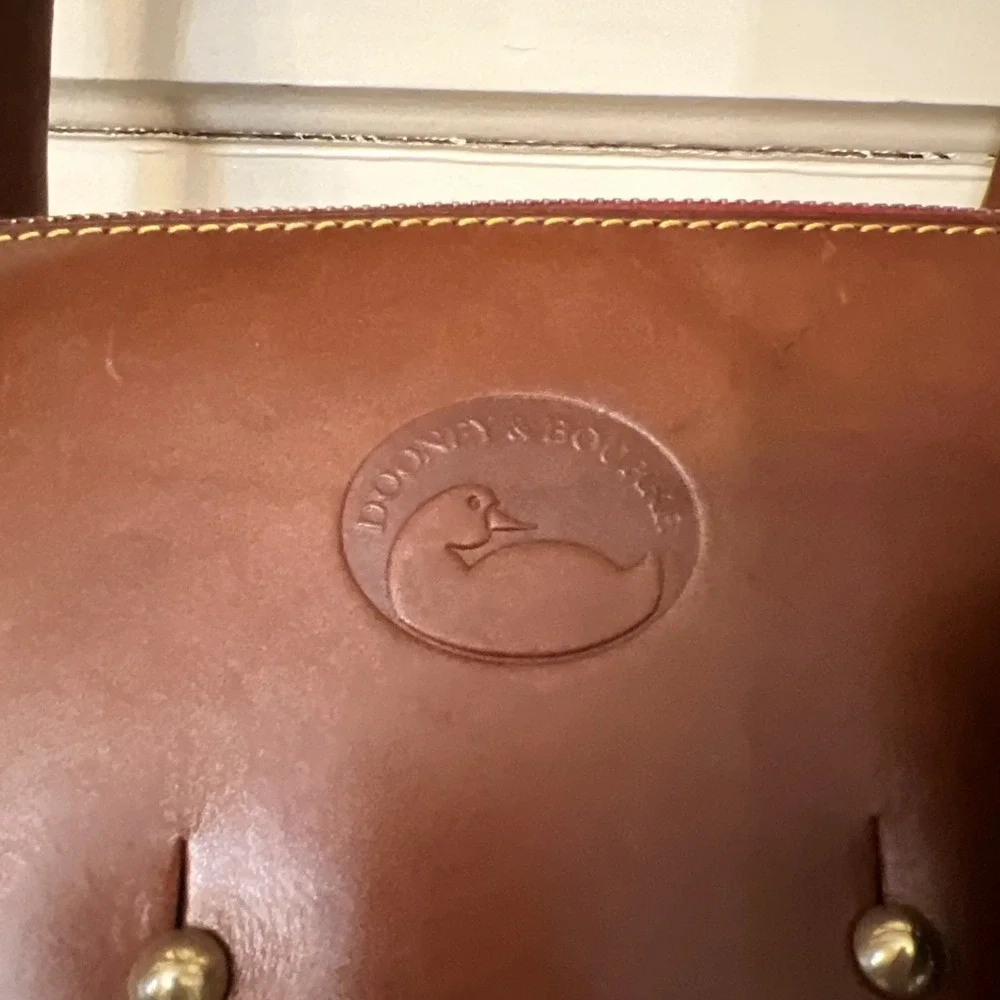 Dooney & Bourke Leather n Canvas Weekender Travel Zebra Satchel Tote Bag  17